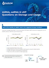 Questions On Storage And Usage Guidelines_mRNA, saRNA and LNP