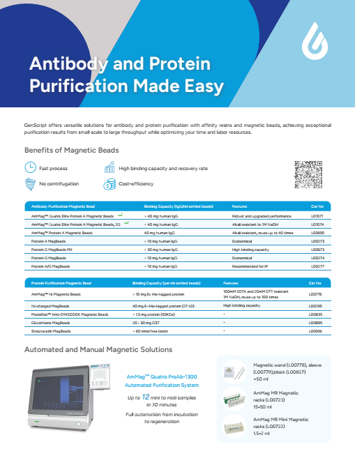 Get Antibody and Protein Purification Products Flyer